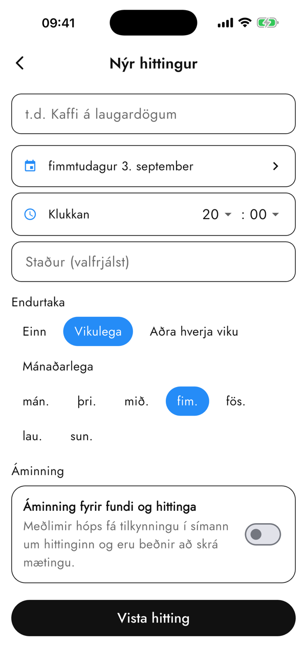 Nýr hittingur í Bookspeak með endurtekningu og áminningu